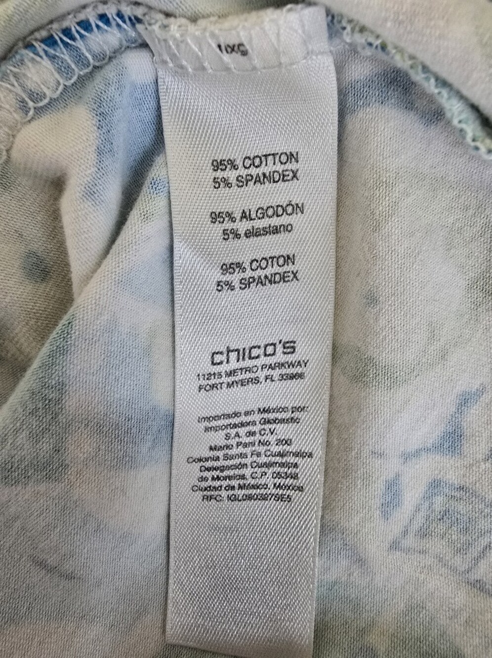 Chico's Multicolor Printed Tunic Top - Picture 4 of 4